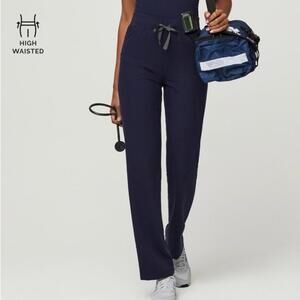 FIGS High Waisted Livingston Scrub Pants Navy Blue Women’s Large